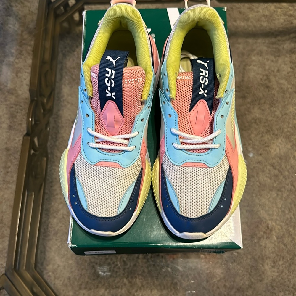 Puma RS-X Core JR  Junior White-Dark Denim-Gulf Stream